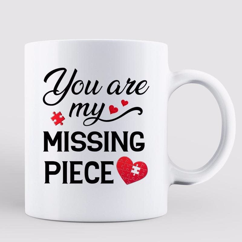 Missing Piece Doll Couple Gift For Her For Him Personalized Coffee Mug