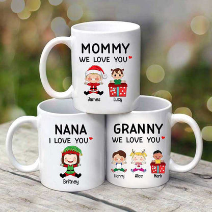 Mom Grandma We Love You Personalized Mug