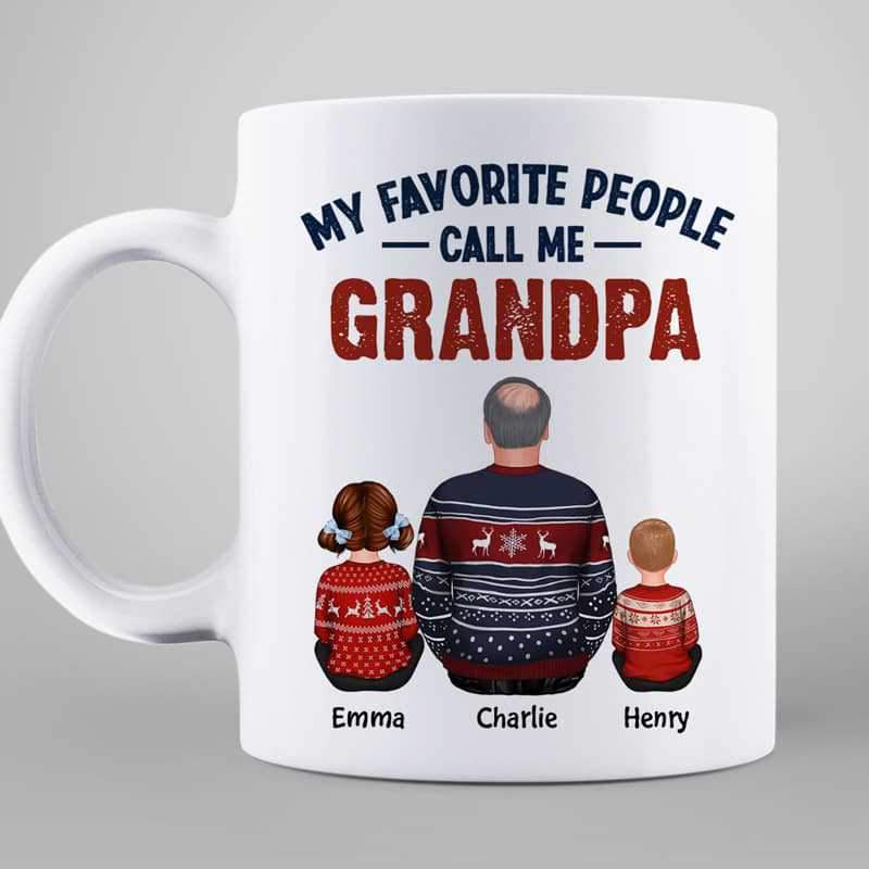 My Favorite People Call Me Dad Grandpa Personalized Mug
