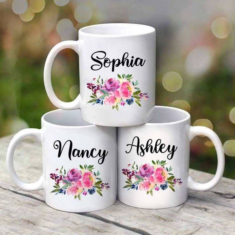 Name Mug For Women And Girl Birthday Gift For Her Personalized Coffee Mug
