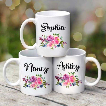 Name Mug For Women And Girl Birthday Gift For Her Personalized Coffee Mug