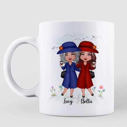 Old Doll Besties Best Friends Sisters Personalized Mug