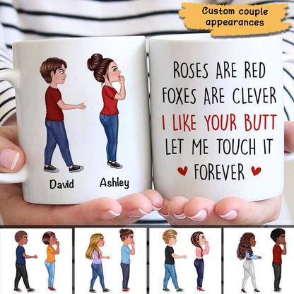 Roses Are Red Doll Couple Funny Gift For Him For Her Personalized Mug