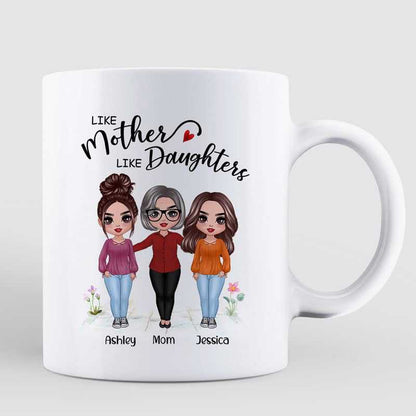 Standing Doll Mother And Daughters Personalized Mug