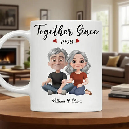Couple 'Together Since' Mug Anniversary Gift High Clarity Beautiful and Textured