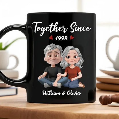 Couple 'Together Since' Mug Anniversary Gift High Clarity Beautiful and Textured