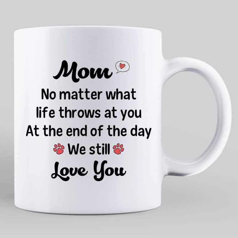 At The End Of The Day Cat Mom Personalized Mug