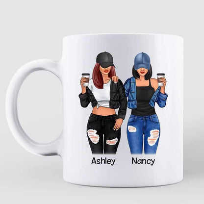 Cool Girls Besties Personalized Mug