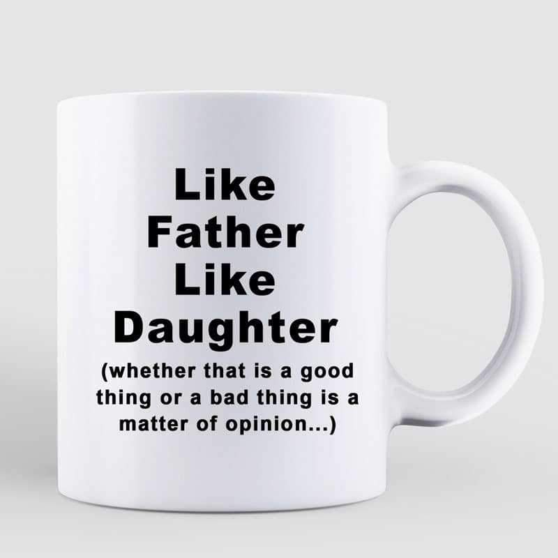 Cool Like Father Like Daughter Personalized Mug