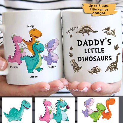 Daddy Little Dinosaur Personalized Mug