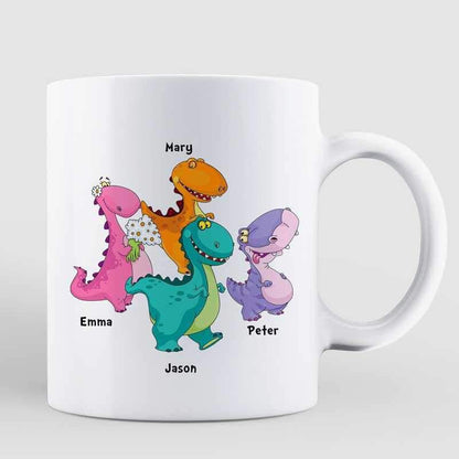 Daddy Little Dinosaur Personalized Mug