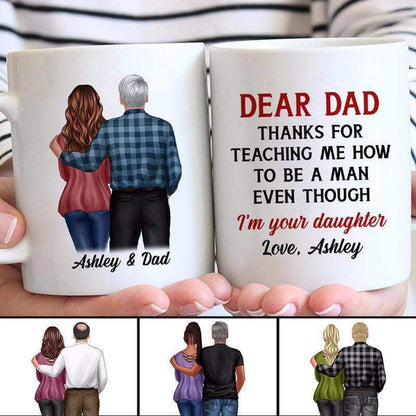 Father's Day Dear Dad From Daughter Personalized Mug