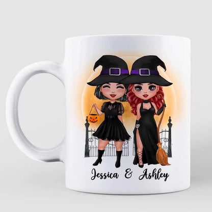 Halloween Witches Doll Besties Personalized Coffee Mug