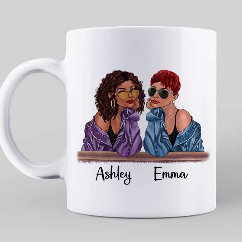 I'll Be There For You Fashion Besties Personalized Mug