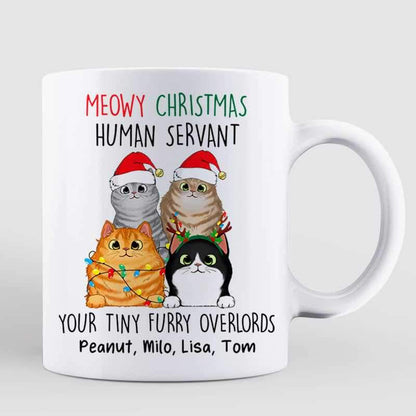 Meowy Catmas From Tiny OverLords Cat Personalized Mug