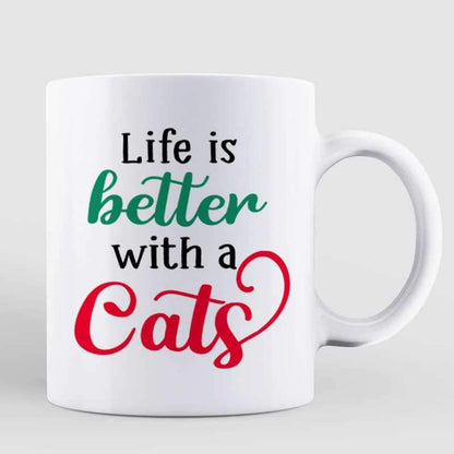 Mother Of Cats Sitting Girl Personalized Mug