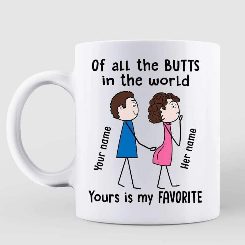 My Favorite Butt Stick Couple Personalized Mug