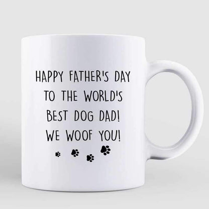 Stick Dog Dad Happy Father's Day Personalized Mug