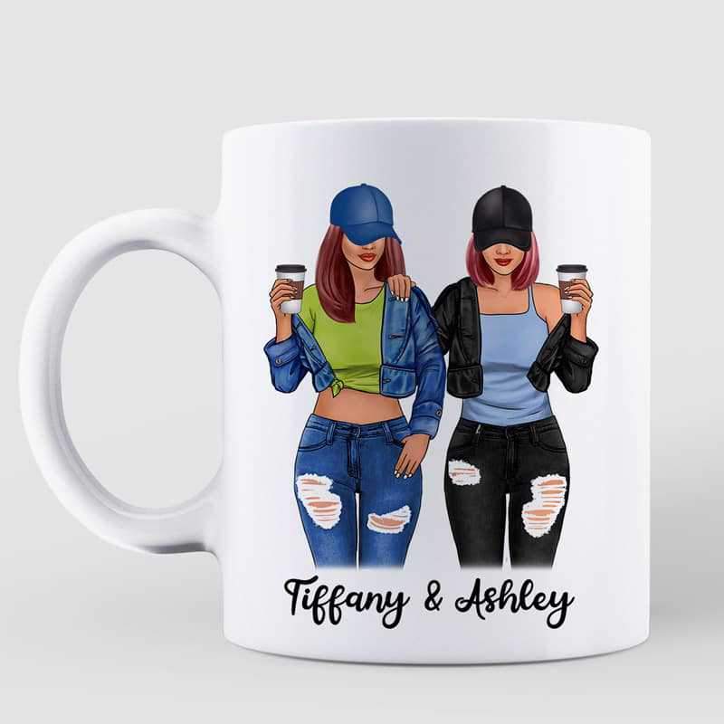 To My Bestie Cool Girls Personalized Mug