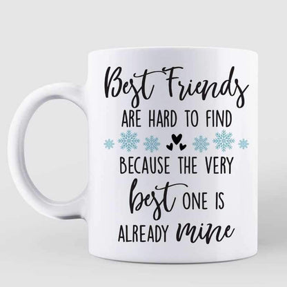 Winter Tree Life Is Better With Besties Personalized Mug