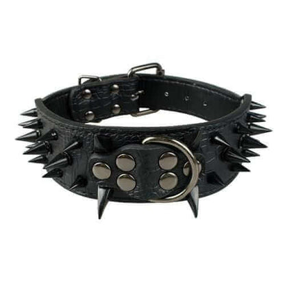 Spiked Leather Dog Collar