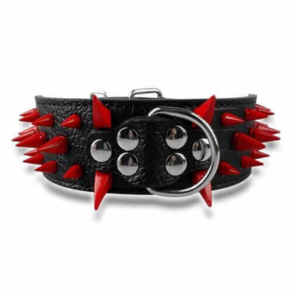 Spiked Leather Dog Collar