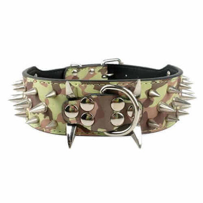 Spiked Leather Dog Collar