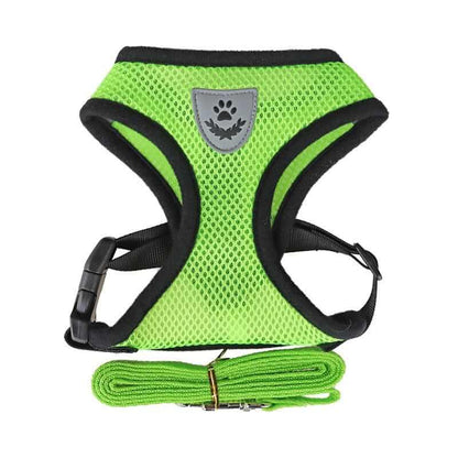 Nylon Mesh Dog Harness And Leash