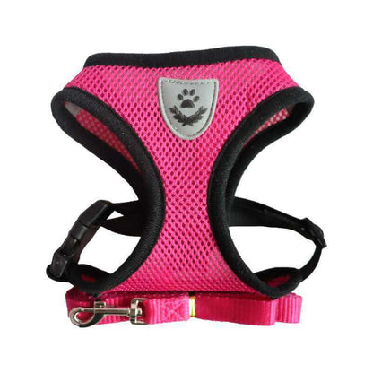 Nylon Mesh Dog Harness And Leash