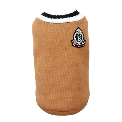 College V-neck Sweater for Dogs