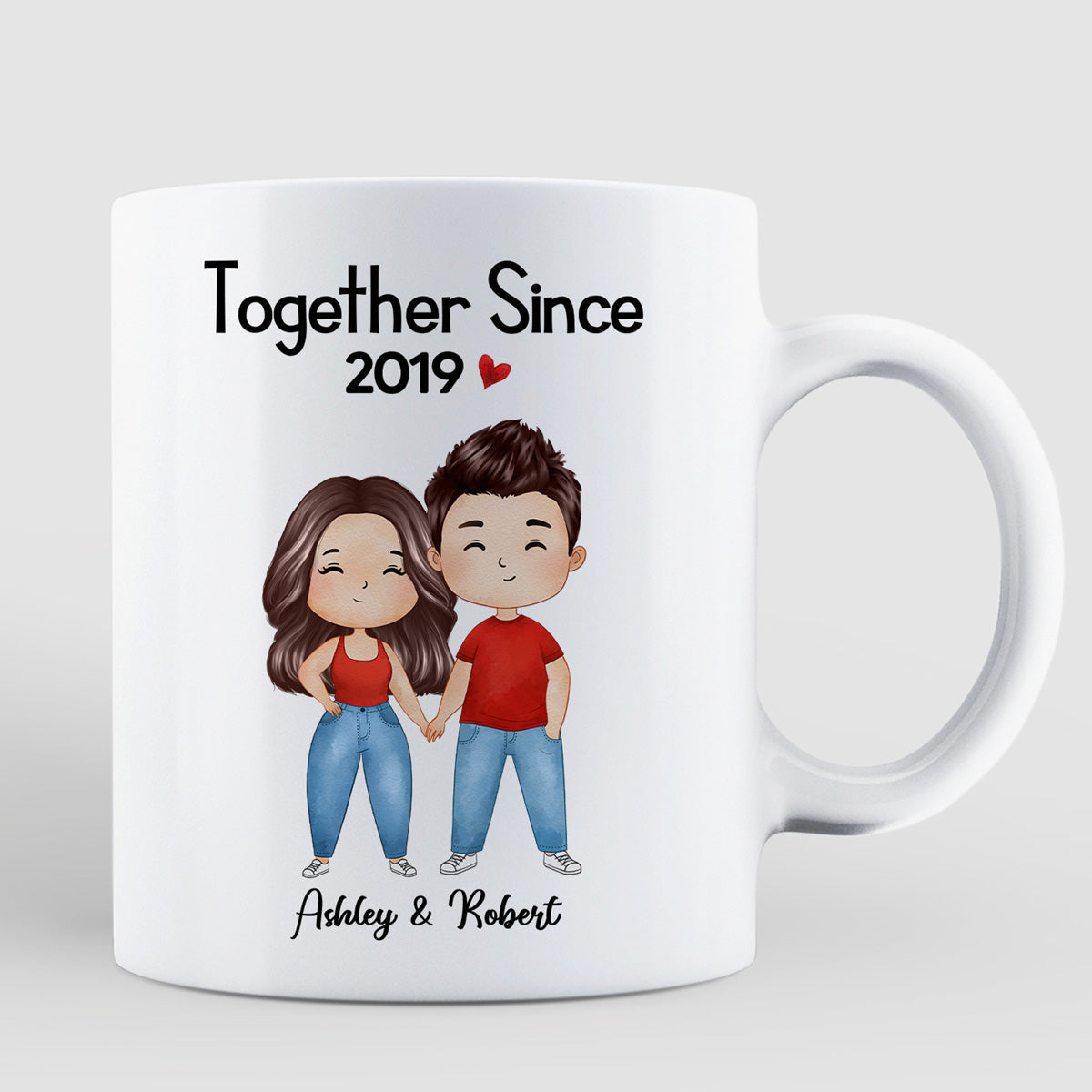 Watercolor Couple Gift For Him Gift For Her Personalized Mug
