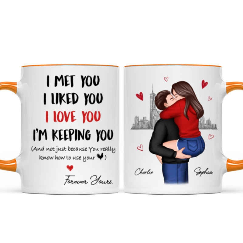I Love You Forever Yours Funny Gift For Couple Gift Personalized Mug