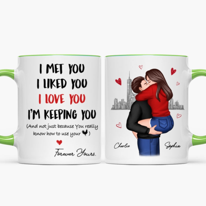I Love You Forever Yours Funny Gift For Couple Gift Personalized Mug
