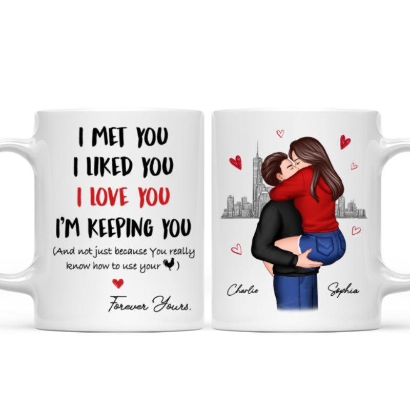 I Love You Forever Yours Funny Gift For Couple Gift Personalized Mug