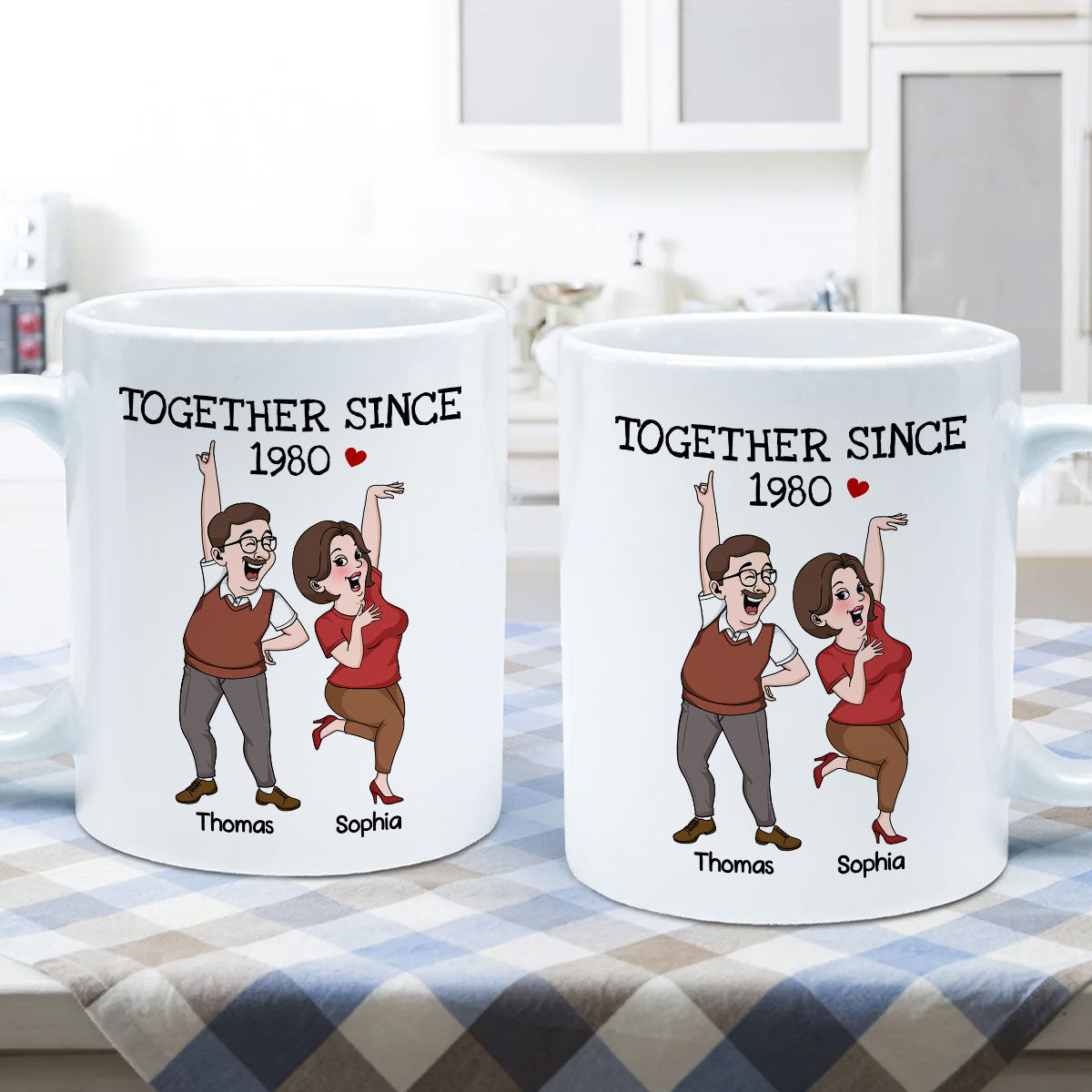 Funny Couple Together Since Personalized Mug, Anniversary Gift For Him, For Her