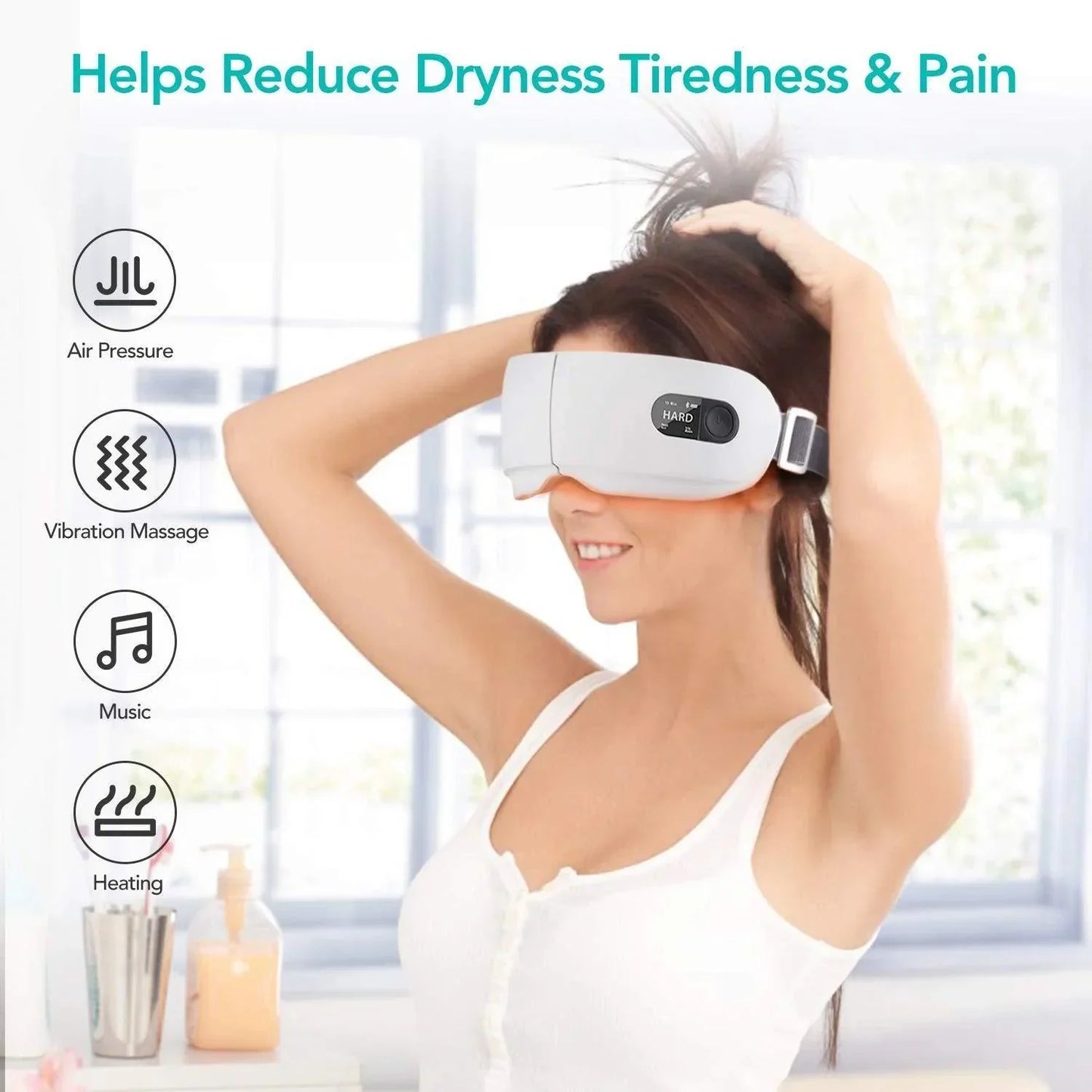 Vibrating Eye Massager With Airbag And Hot Compress