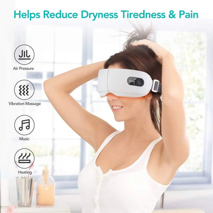 Vibrating Eye Massager With Airbag And Hot Compress