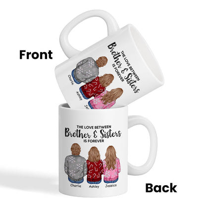 Personalized Siblings Christmas Mug, Personalized Brothers and Sisters Ornament, Siblings Gift