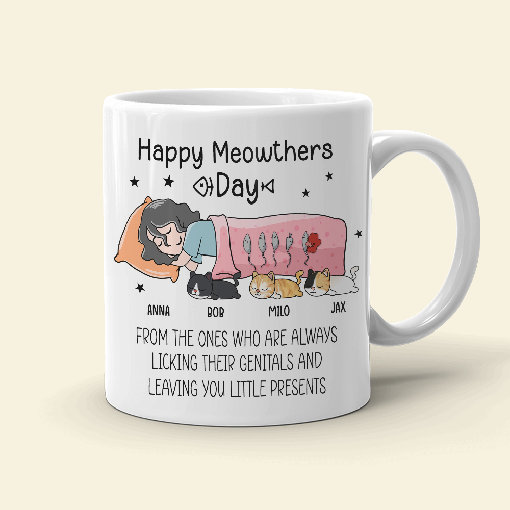 Happy Meowthers Day, Meow Lover White Mug