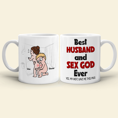 Best Couple Make Love, Personalized Naughty Couple Mug Wine Tumbler Accent Mug
