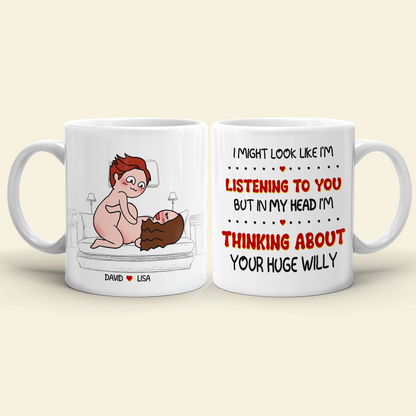 Naughty Couple Make Love, Personalized Couple Mug Gift For Couple