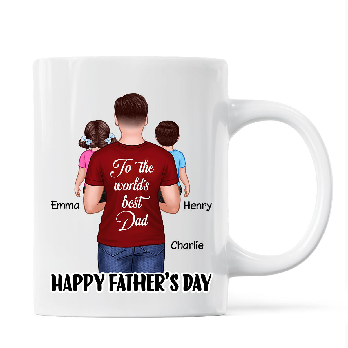Happy Father's Day To The World's Best Dad Personalized Mug
