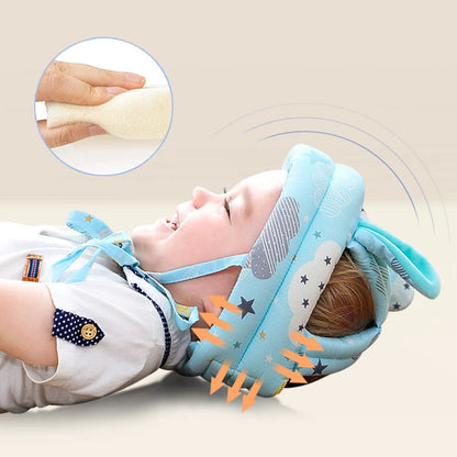 Baby Head Protection for Learning to Walk