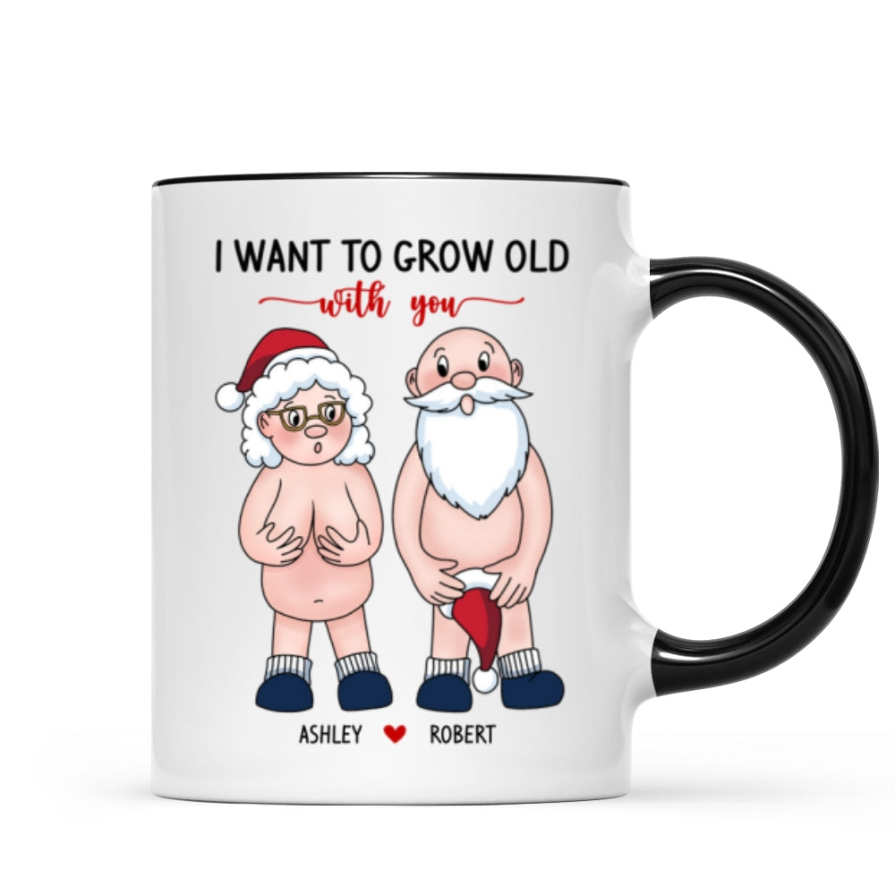 Funny Old Couple Personalized Mug Christmas Gift for Him for Her
