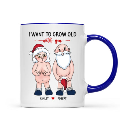 Funny Old Couple Personalized Mug Christmas Gift for Him for Her