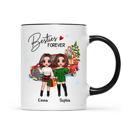 Christmas Best Friends Sisters Gifts Car Personalized Mug