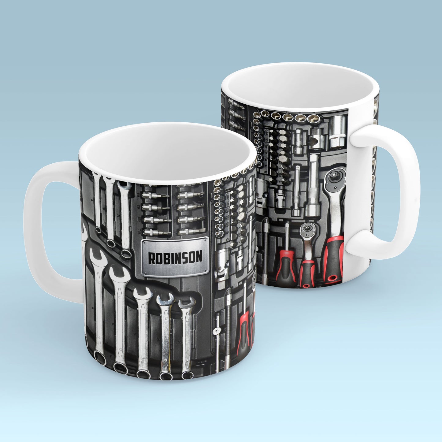 Tool Box Mechanic Personalized Mug, Father's Day, Gifts for Men, Toolkit