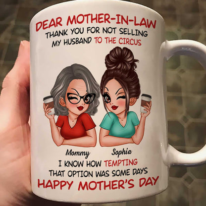 Dear My Mother-in-law Happy Mother's Day Personalized Mug