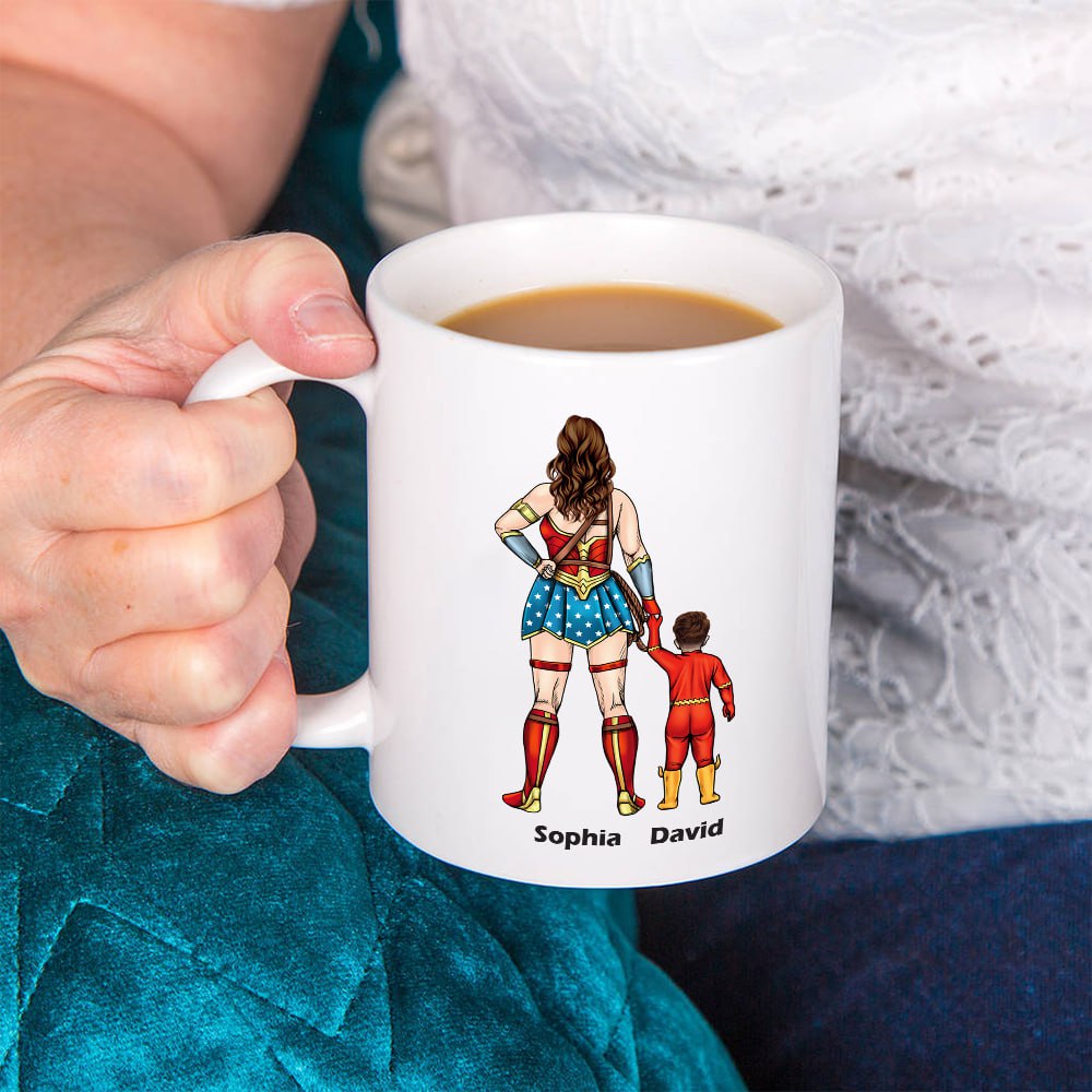 Super Mom, You're My Hero - Personalize Coffee Mug