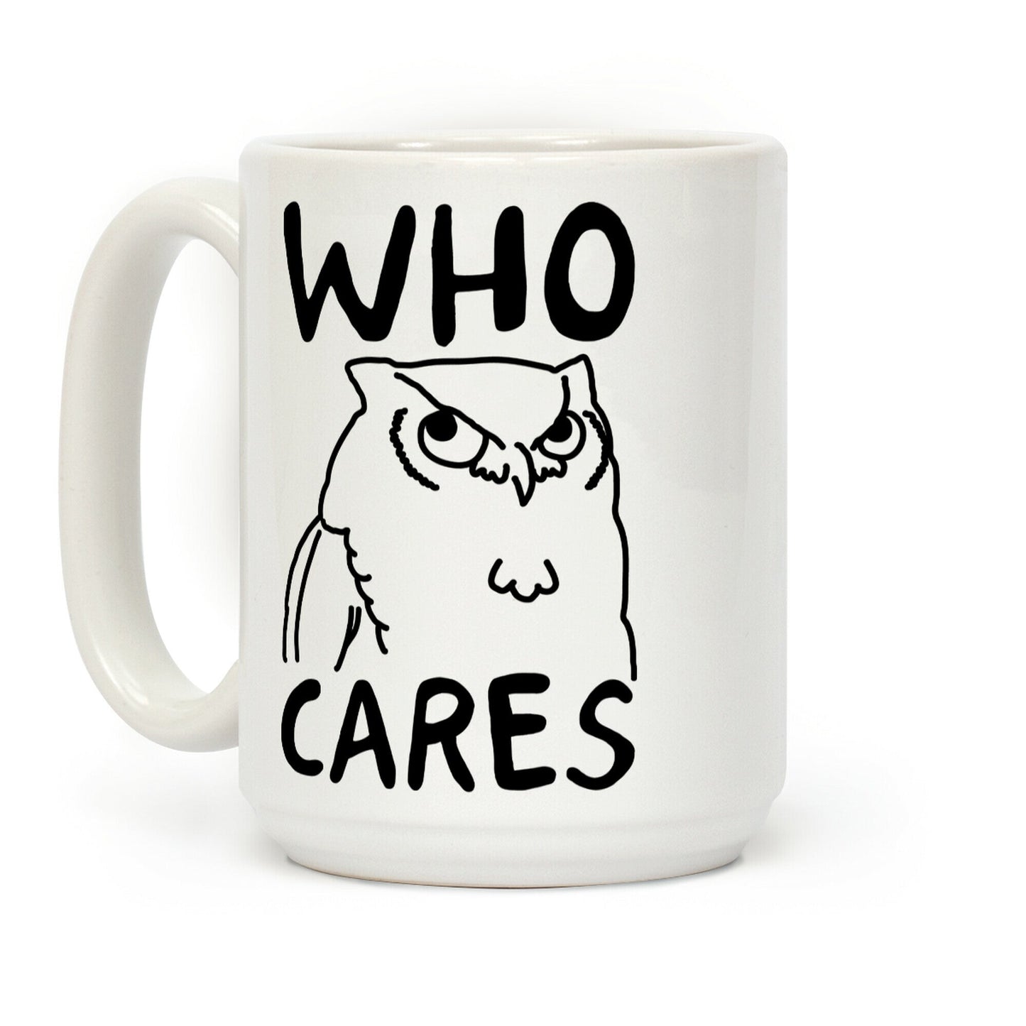 Who Cares Owl Coffee Mug